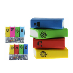 Eraser Mini Book-Set 4 Pcs