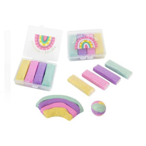 Good Feelings Rainbow Kneadable Eraser, Set Of 4, Approx. 24G
