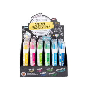 Eraser Pens, 6 Assorted
