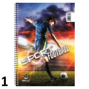 Two subject Spiral Notebook Football