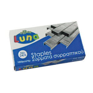 STAPLES NO24/6 1000PCS LUNA OFFICE
