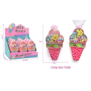 PEARL SET IN ICECREAMSHAPED CASE BOX 12 PCS 14X7CM