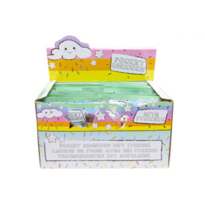 UNICORN W STICKERS PP 11X12CMBOX 24 PCS