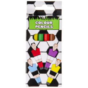 COL PENCILS 6PCS SHORT FOOTBALL PCS 9X4.5X1CM