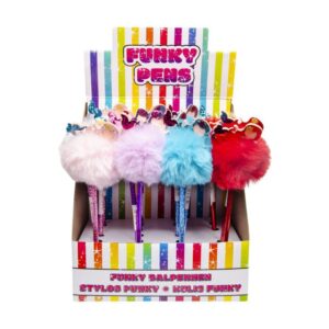 BALLPEN FLUFFY MERMAID BOX 16 PCS 28.5CM