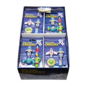 SPACE ERASER SET BC BOX 24 PCS 15X9CM