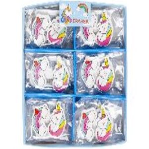ERASER UNICORN/RAINBOW BOX 36 PCS 4CM