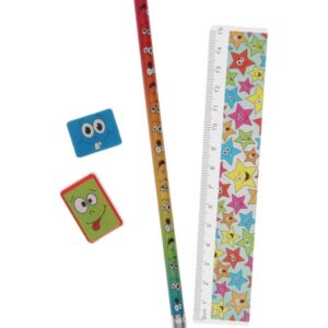 STATIONARY SET EMOTION FACES BAG 24 PCS BAG 23X6CM