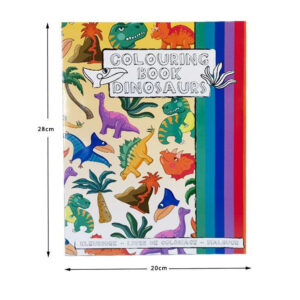 Col Book L W Stickersheet Dinosaur 20X28Cm