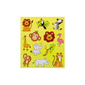 Stickers, Wild Animals Db 10X11.5Cm – 12Pcs Sticker