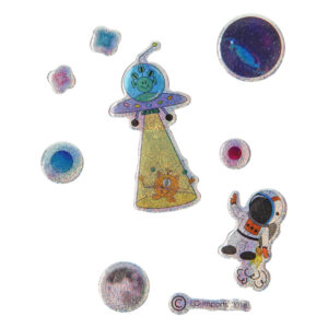 4ASS SHINY STICKERS SPACE