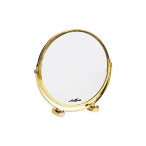 Miss Etoile Round Mirror Stand, Gold, 18,5×18,5 cm.