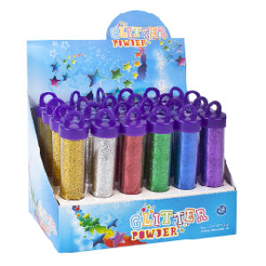 GLITTER POWDER 15G/ 6 COL.