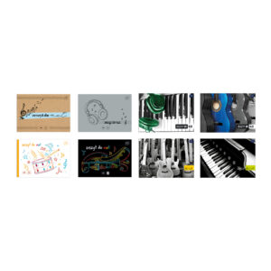 Music Sheet Notebook A5 16 Uv