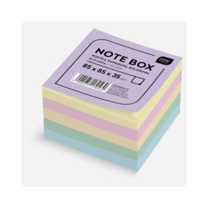 Multi-Coloured Memo Block 85X85X35 Mm
