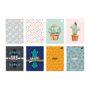 Exercise Book A5 32 Plain Uv Mixed Designs