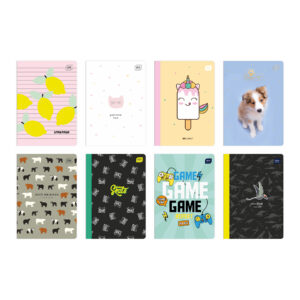 Exercise Book A5 32 Three
Lines Uv Mixed Designs