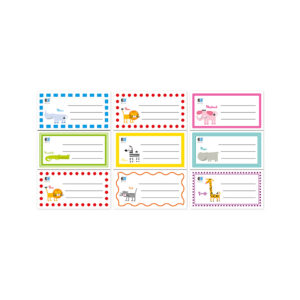 Notebook Stickers 9 Pcs Black&Blue Kids