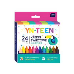 Wax Crayons 24Kol. Yn Teen