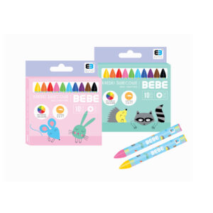 Wax Crayons 10 Bb Kids Pastel