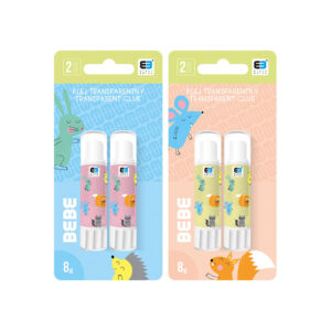 Glue Stick Transparent 8G 2 Pcs Bb Kids Pastel