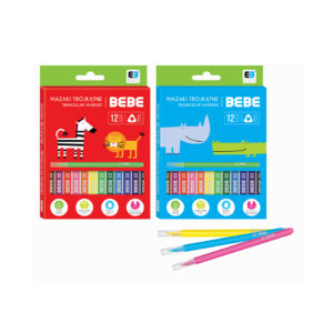 Watercolor Pen Triangular 12 Col. B&B Kids