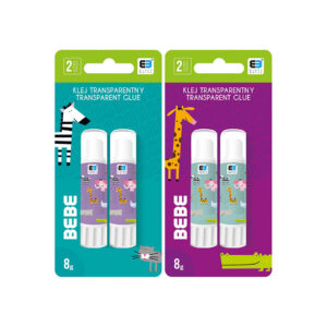 Glue Stick Transparent  8G 2 Pcs  Bb Kids