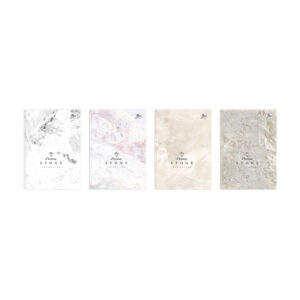 Hardcover Notebook A5 96# M 70G Metallic Stone