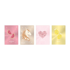 Exercise Book A5 32 Coloured
Line Metallic Shine