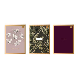 Exercise Book A4 60 # Metallic Satin Gold