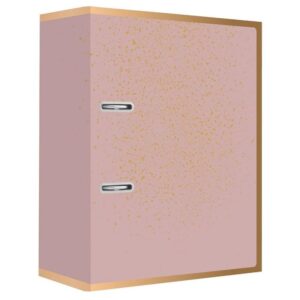 Lever Arch File A4/75 Satin Gold Sparkle