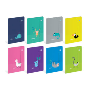 Hardcover File Folder With Elastic  A4+ B&B Kids Tropic