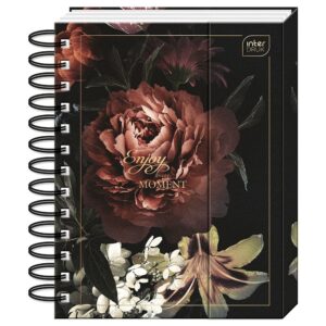 Bullet Journal B6 105 W/ Magnetic Closure Flower