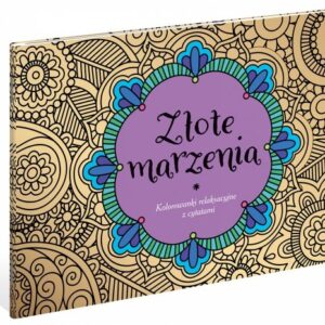 Coloring Book A4 16 Golden Dreams Metallic