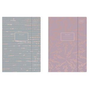 File Folder W/ Elastic Band A4+
Metallic Rose Gold