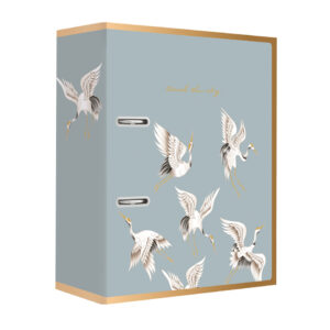 Lever Arch File A4 75 2R
Metallic Satin Gold Birds