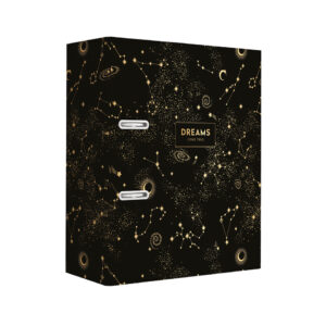 Lever Arch File A4 75 2R Hs
Kraft Metallic Dreams Black