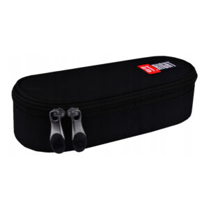 Pencil case with flap STRIGHT PC-01 BLACK