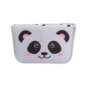 Pencil case with flaps  STRIGHT PC-03 GREY PANDA