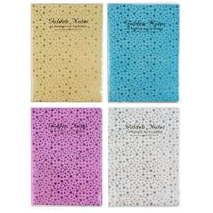 GLITTER NOTEBOOK A5, 80SH,/K., MIX COL./KOL.