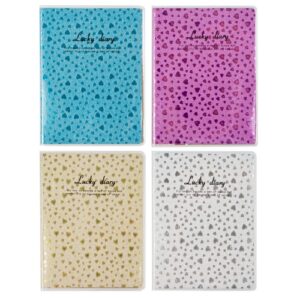 GLITTER NOTEBOOK A6, 80SH,/K., MIX COL./KOL.