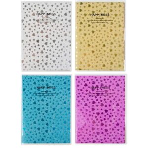 GLITTER NOTEBOOK A7, 80SH,/K., MIX COL./KOL.