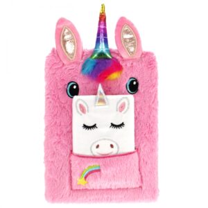 PLUSH DIARY UNICORN A5 WITH NOTEBOOK