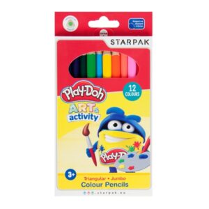 JUMBO TRIANGULAR COLOUR PENCILS 12 COL.