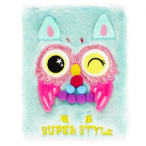 PLUSH NOTEBOOK OWL A5