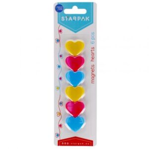 MAGNETS HEART 6 PCS