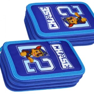 PENCIL CASE 3 ZIPPERS WITH ACCESSORIES STK 61-59 PPB