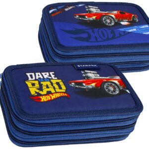 PENCIL CASE 3 ZIPPERS WITH ACCESSORIES STK 46-59 HW