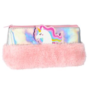 PENCIL CASE WITH PLUSH STK UNICORN