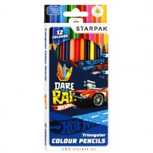 TRIANGULAR COLOUR PENCILS 12 COL.